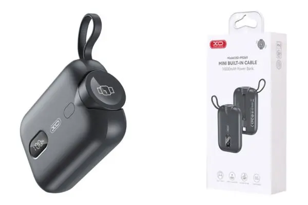 XO PR260 Mini Built-in Cable 10000mAh Power Bank 2.webp
