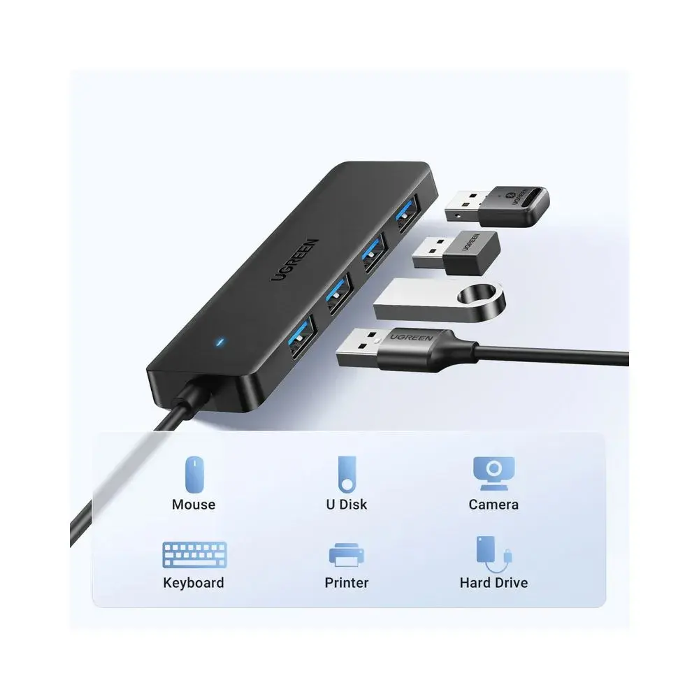 UGREEN USB 3.0 to 4-Port USB Hub with 1M Cable2.webp