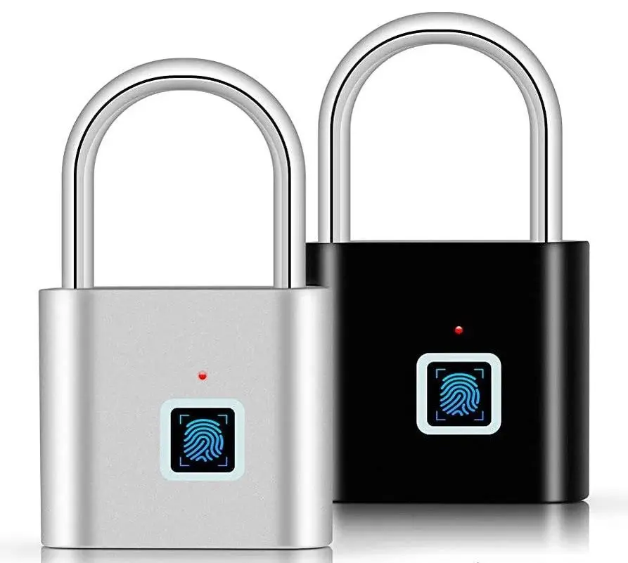 Smart Fingerprint Padlock with Type-C Charging – Keyless Security Lock
