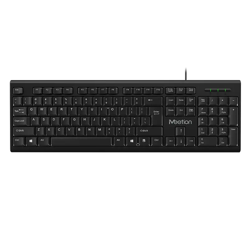 Meetion K100 USB Standard Corded Keyboard