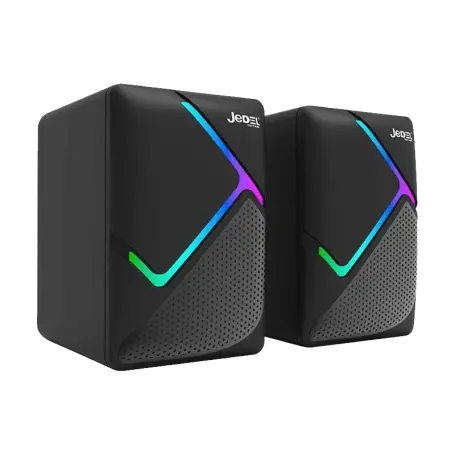 Jedel S-526 Multimedia Speakers with Rainbow Lighting