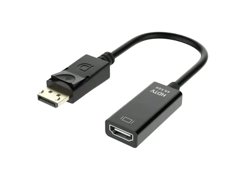 4K DisplayPort (DP) to HDMI Adapter – Male to Female Converter