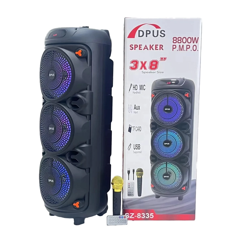 DPUS SZ-8335 3×8" Wireless Speaker