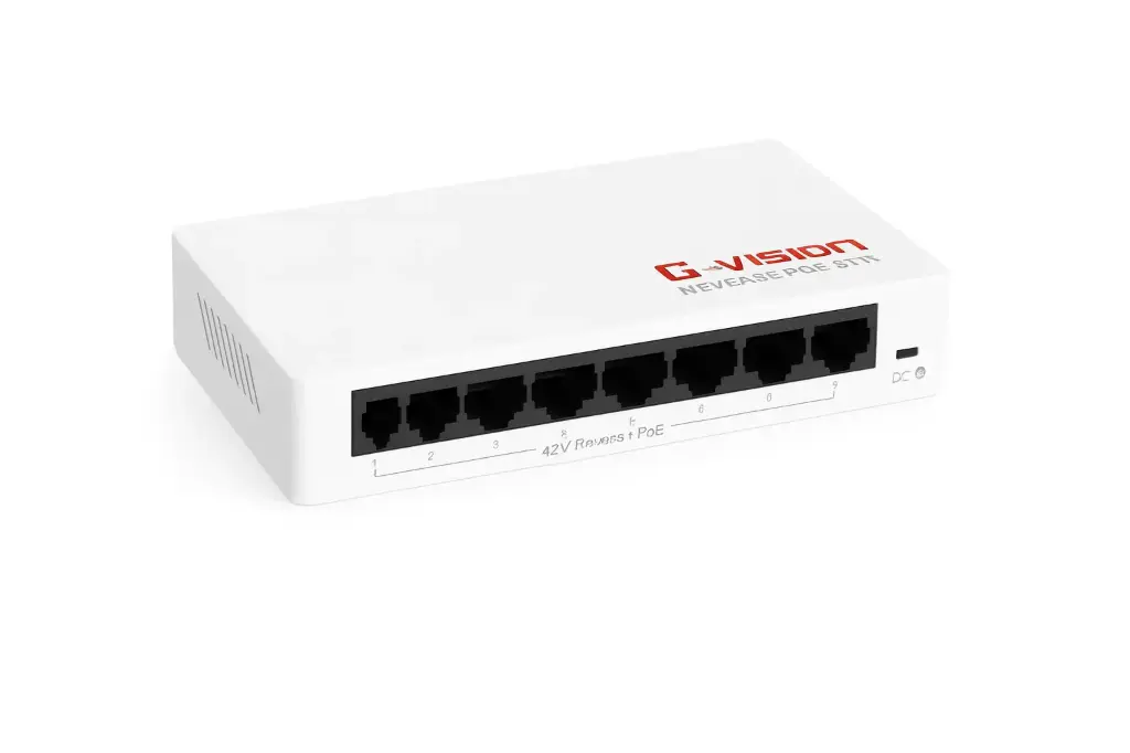 G-Vision 8FE 24V Reverse PoE Switch – 8-Port Fast Ethernet