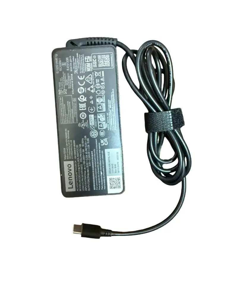 Lenovo 65W USB-C Laptop Power Adapter – 20V 3.25A, Type-C Connector