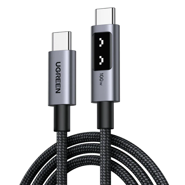 UGREEN L509 USB C to USB C Cable 100W PD Fast Charging & Data Cable with LED Display - 2 M