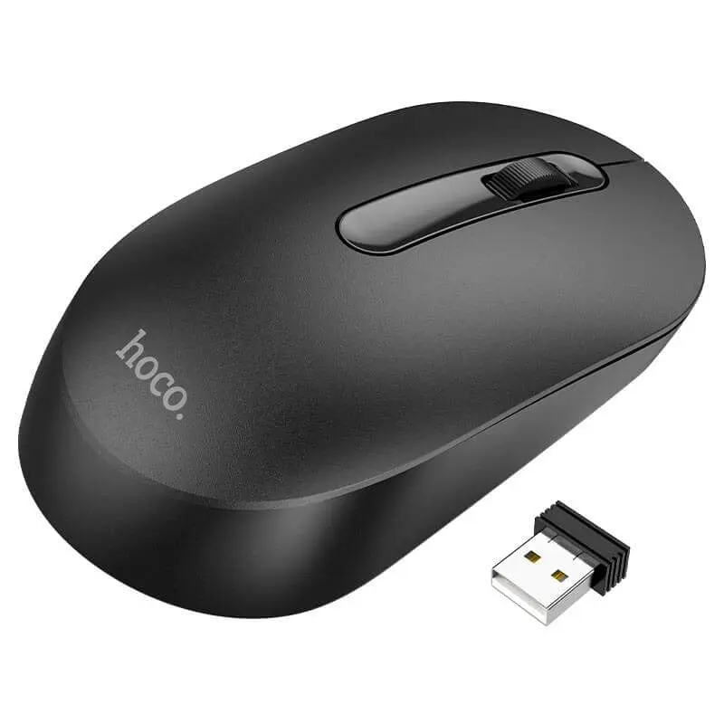 Hoco GM14 Platinum, wireless mouse, 2.4G connection, 1200 DPI, 3D button
