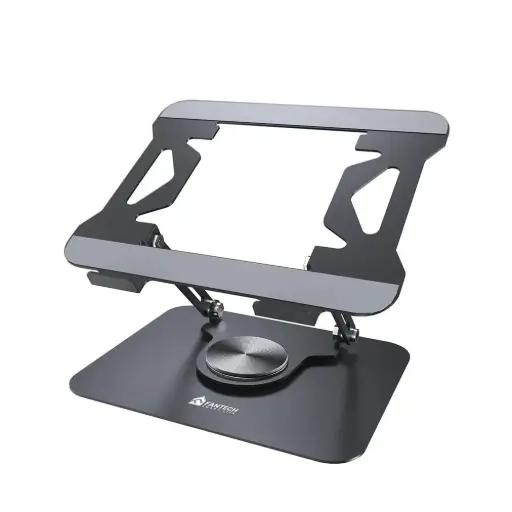 [FANTECH NS10] FANTECH NS10 Adjustable Laptop & Tablet Stand – 360° Rotation, Foldable, Ergonomic, Steel, Up to 17″ – 10kg Capacity