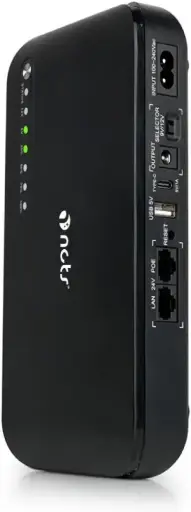 NCTS NU18WP Mini DC UPS – 20,000mAh, 24V PoE, 9V/12V DC, 5V USB & Type-C
