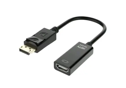 4K DisplayPort (DP) to HDMI Adapter – Male to Female Converter