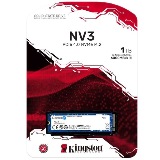 Kingston NV3 1TB NVMe PCIe 4.0 M.2 SSD