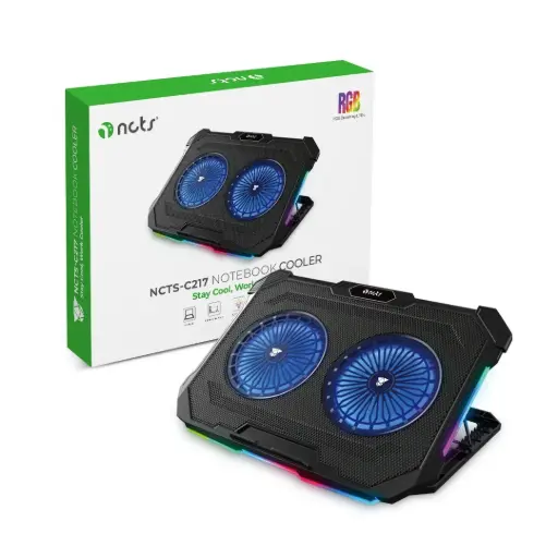[C217] NCTS-C217 RGB Laptop Cooling Pad – Dual Fan, 17″ Support