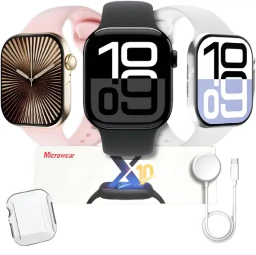 Microwear S10 Smart Watch – Full Touch Display, Bluetooth Call, Fitness & Health Tracker